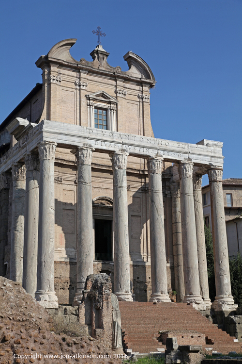 Rome, Forum Romanum, Temple of Antoninus and Faustina
